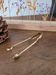 Golden metal sugar tongs