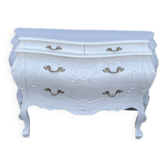 Vend commode bordelaise et 2 chevets en noyer massif 4 tiroirs de style louis XV