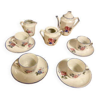 Dinette earthenware tea service