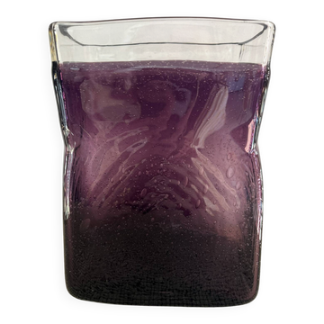 Bubble glass vase