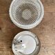 Vintage round molded glass ceiling light