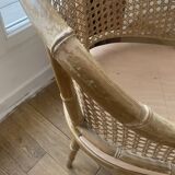 Fauteuil bois et cannage
