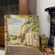 Huile sur toile vintage