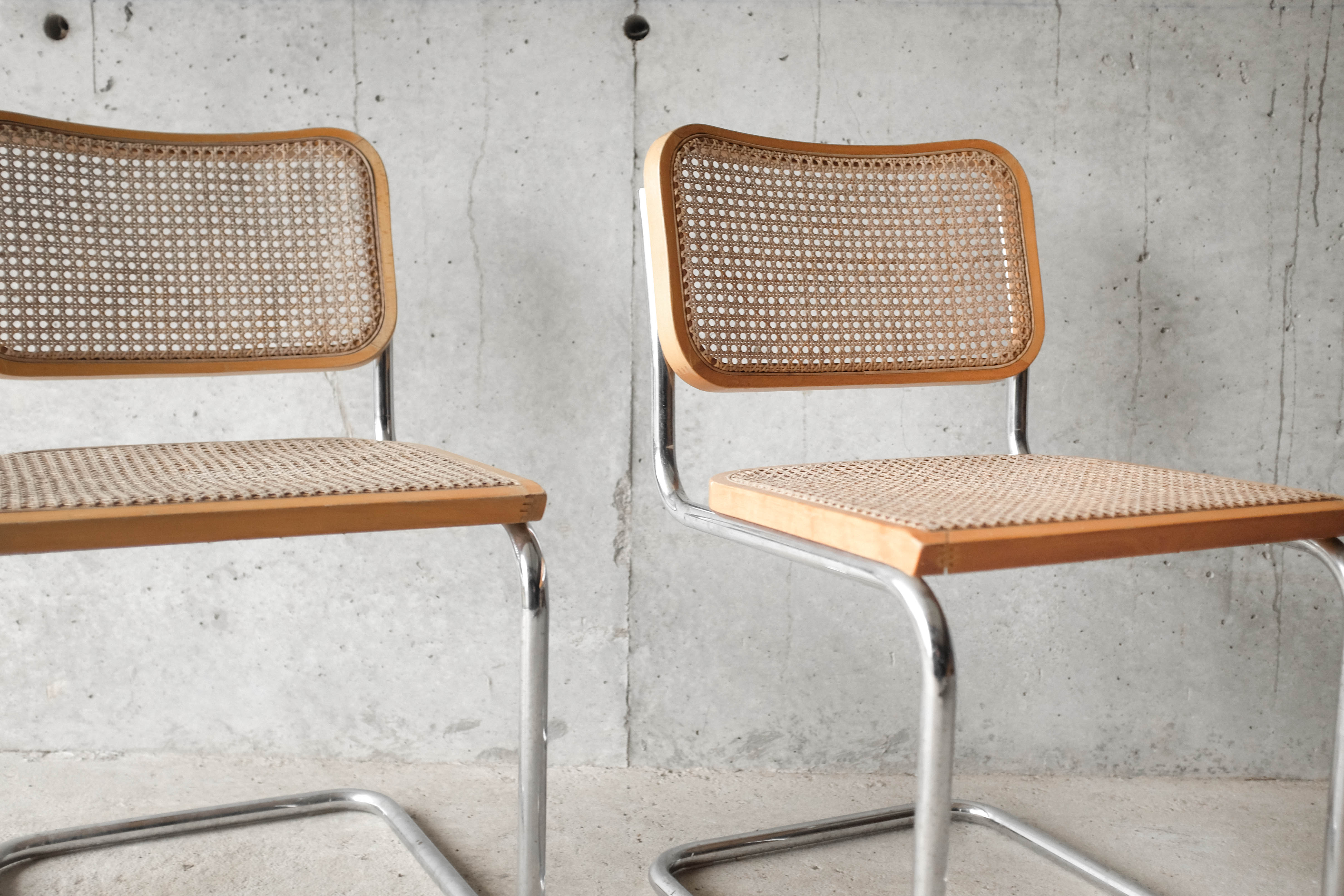 Pair of Cesca B32 chairs by Marcel Breuer