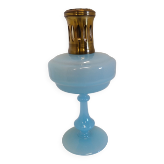 Lampe berger en opaline bleu