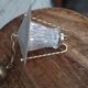 Brass lantern small chain pendant vintage entrance 1950