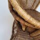 Vintage rattan confidant sofa