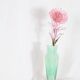 WATER GREEN AND WHITE SPECKLED MURANO GLASS VASE