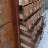 Meuble d'apothicaire de métier en sapin 53 tiroirs