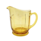 Petit pichet en verre jaune ambré de style art déco