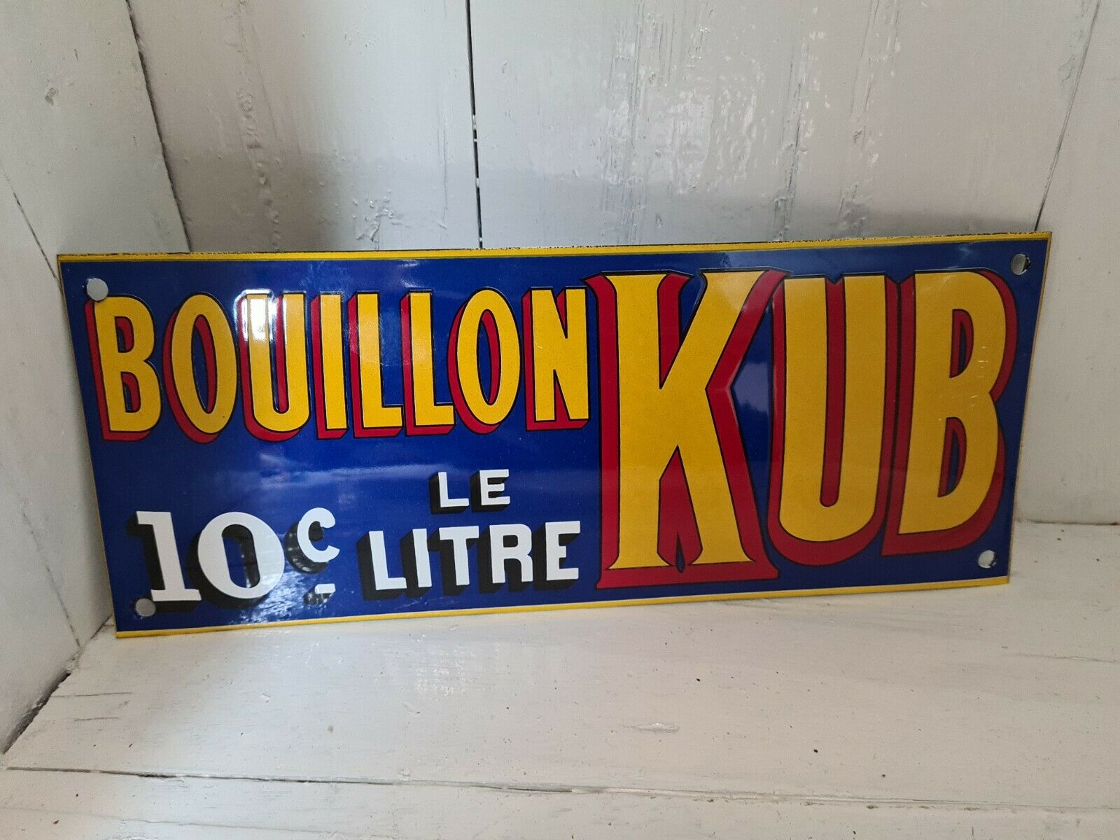 Enamelled plate "kub broth"