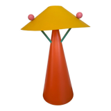Vintage memphis style lamp in plastic of colors