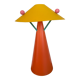 Vintage memphis style lamp in plastic of colors