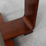 Art Deco square side table in oak veneer, France ca. 1925