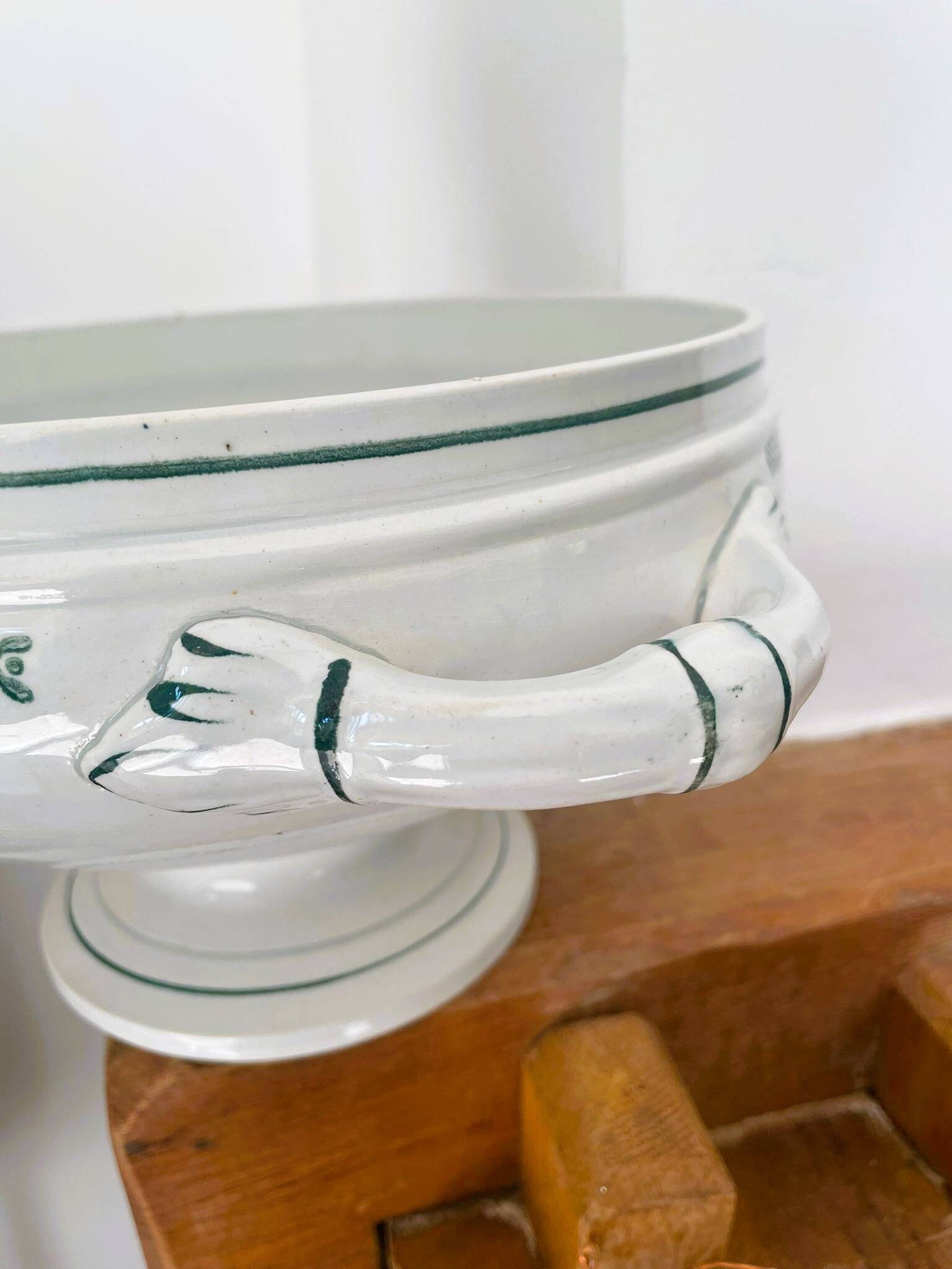 Castres earthenware soup tureen