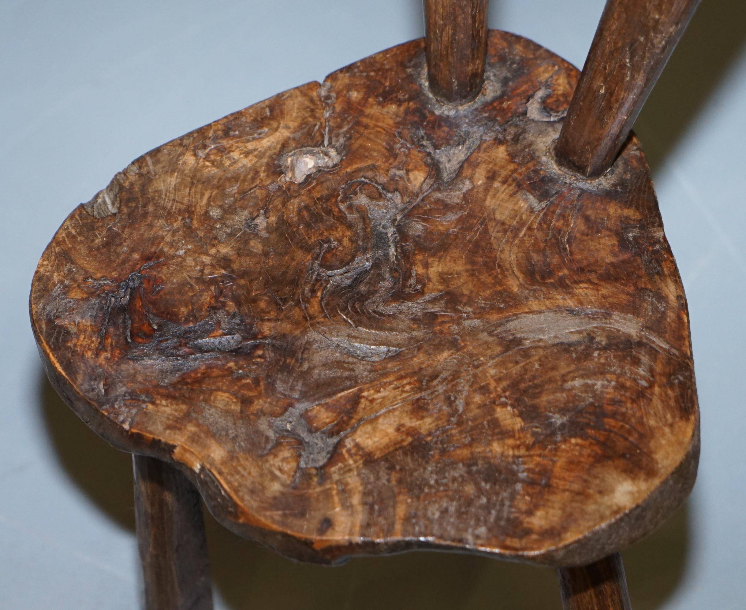 French nursing chair hand-carved in chestnut around 1760