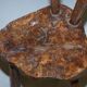 French nursing chair hand-carved in chestnut around 1760