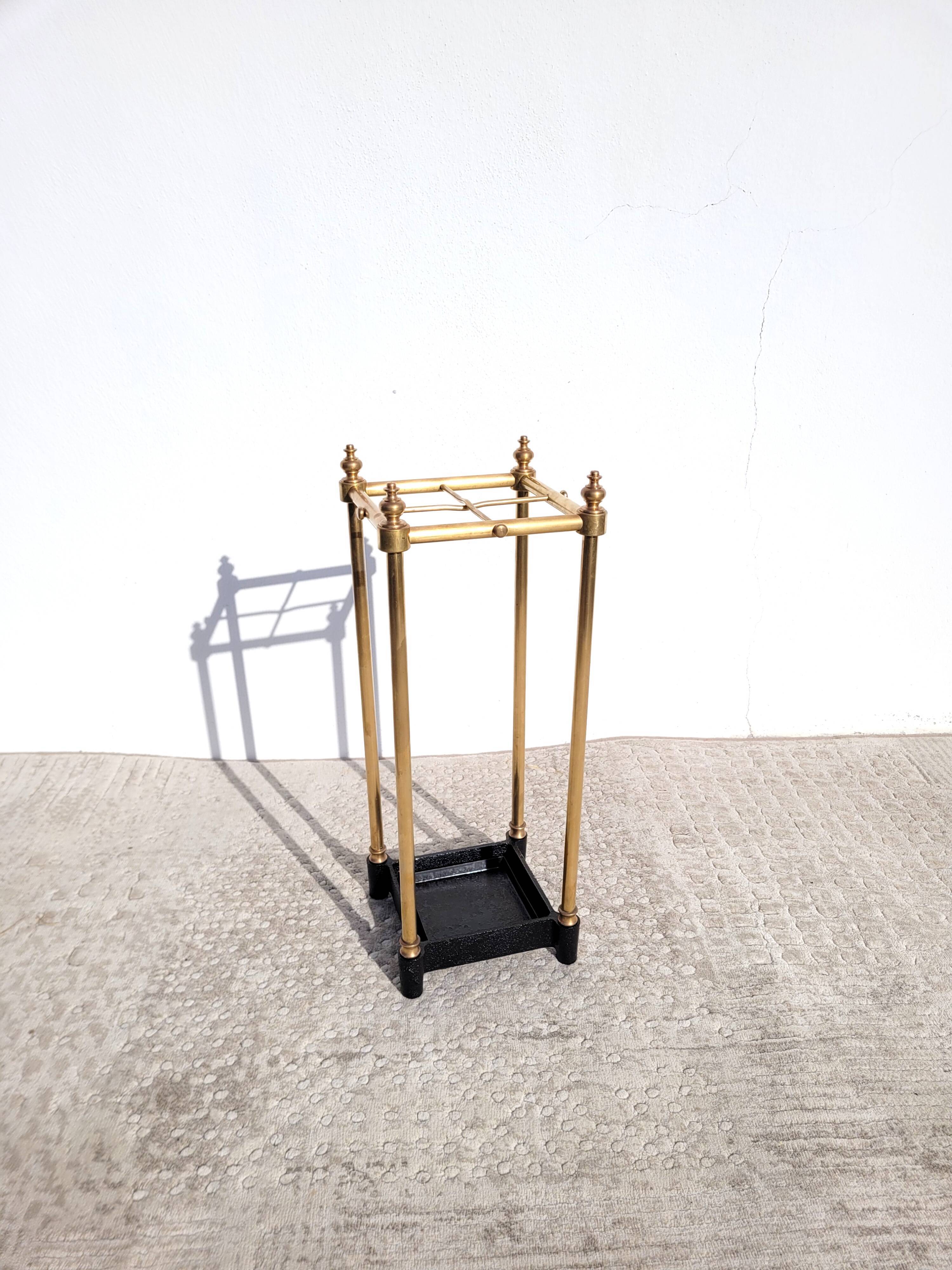 Victorian brass umbrella holder