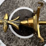 Serviteur  de cheminée laiton ancien