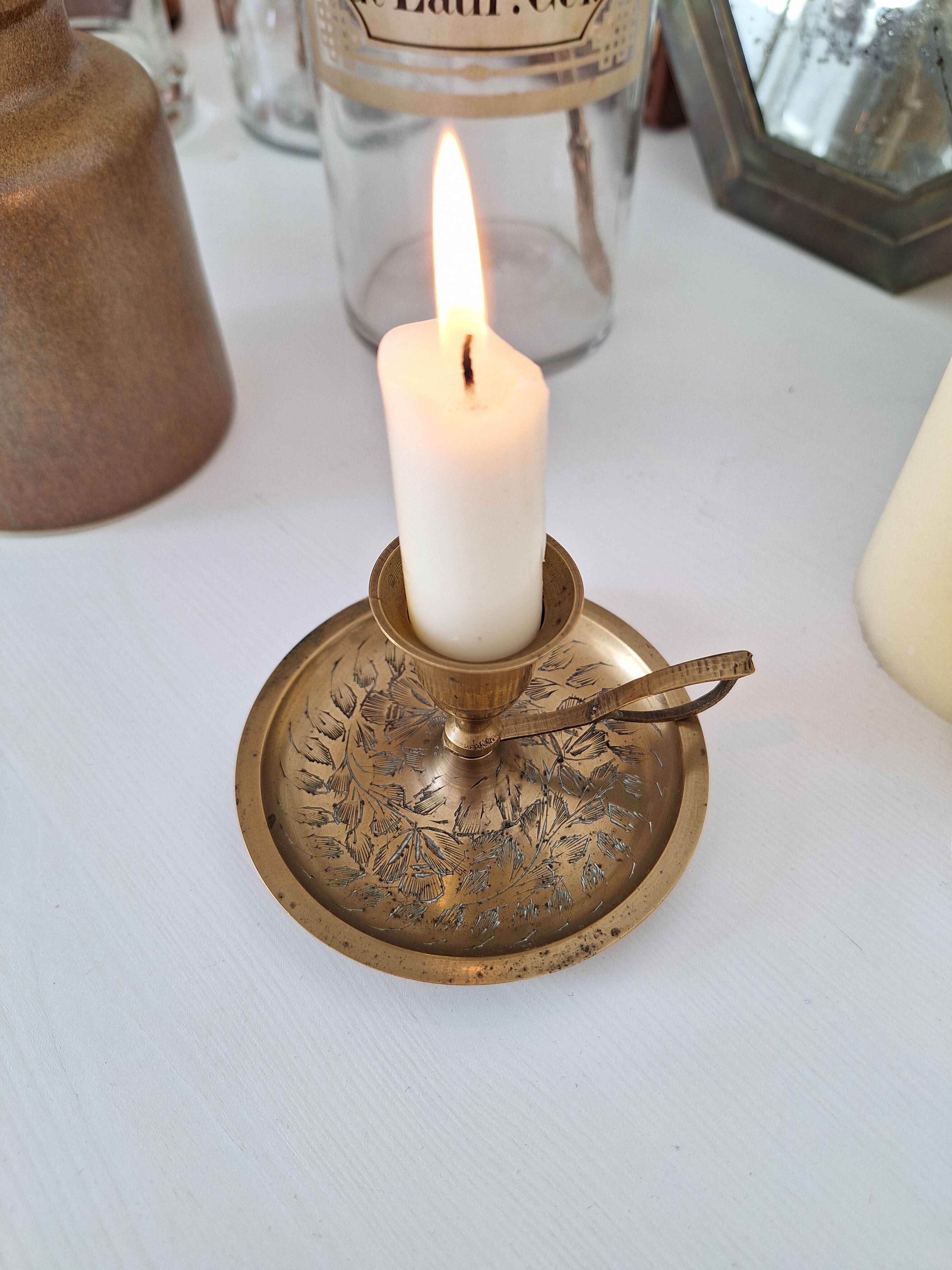 Vintage bedroom candle holder