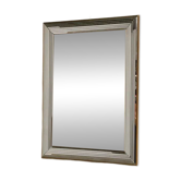 Vintage Disco Mirror Deknudt – Multi-Level Beveled Mirror Frame from the 1970s