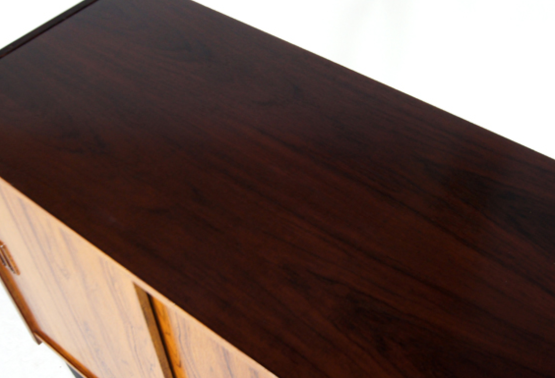 Vintage Danish retro hi-fi furniture in rosewood