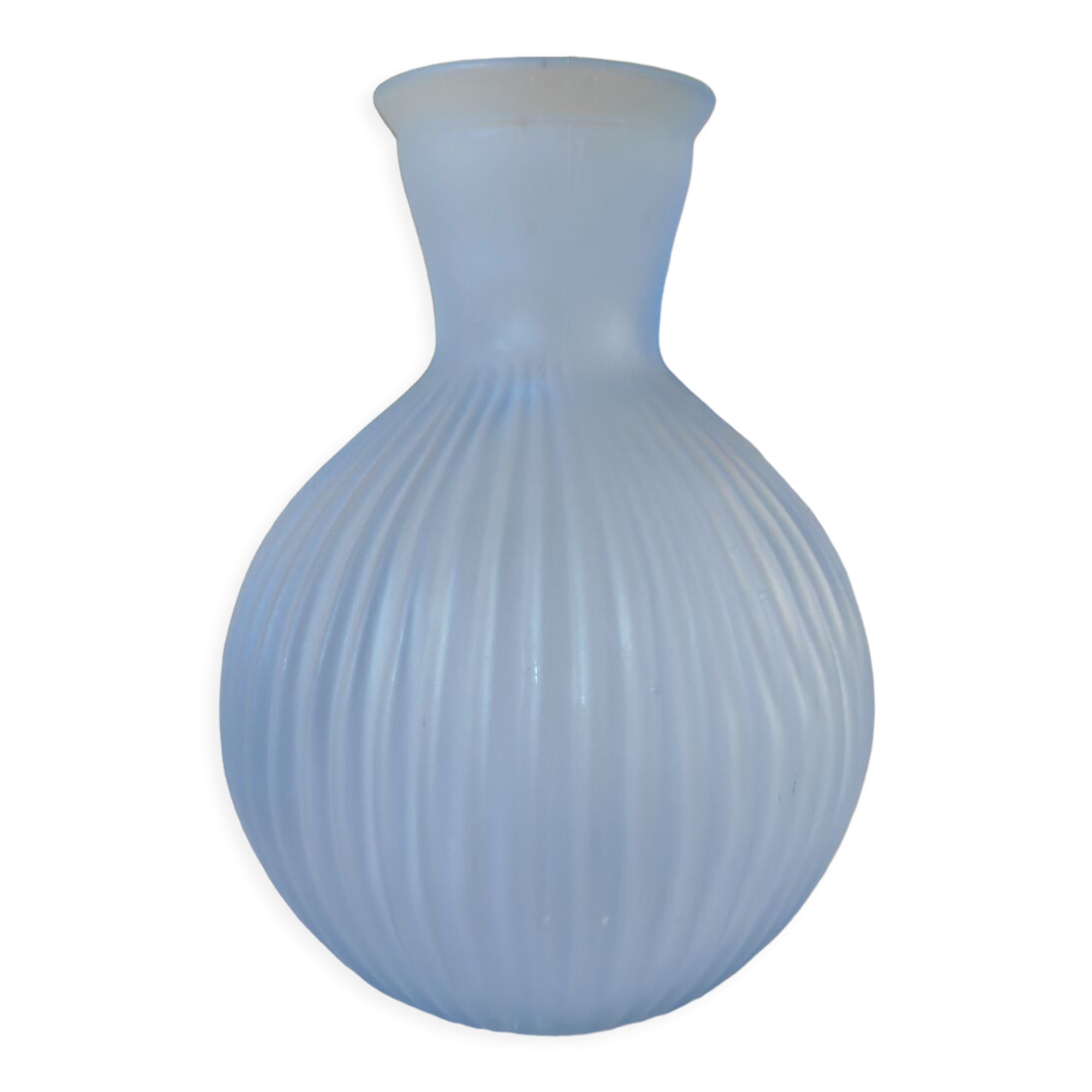 Pressed glass vase