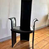 Fauteuil cuir Roche Bobois vintage