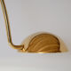 Marble swivel arch floor lamp, Bellux 1980's switzerland