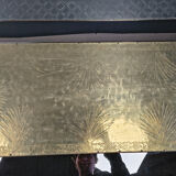 Gony Nava etched brass coffee table, 1970s