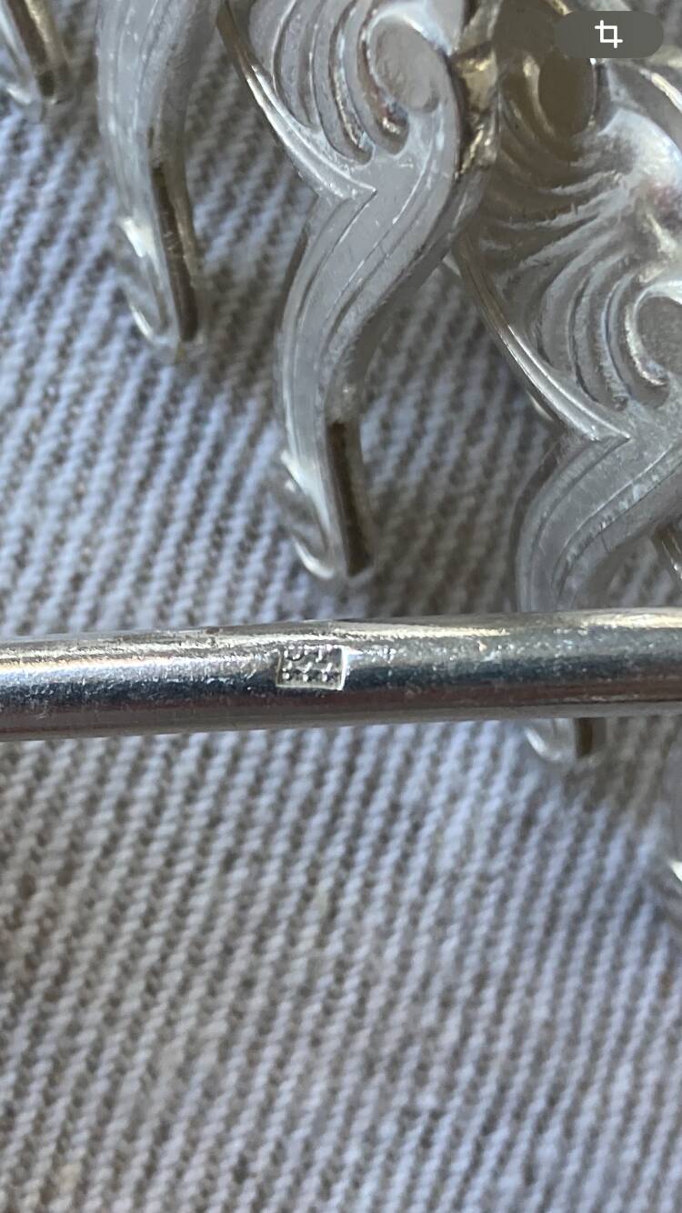 12 silver-plated knife rests by Saglier and Brothers