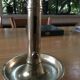 Brass candlestick with pusher