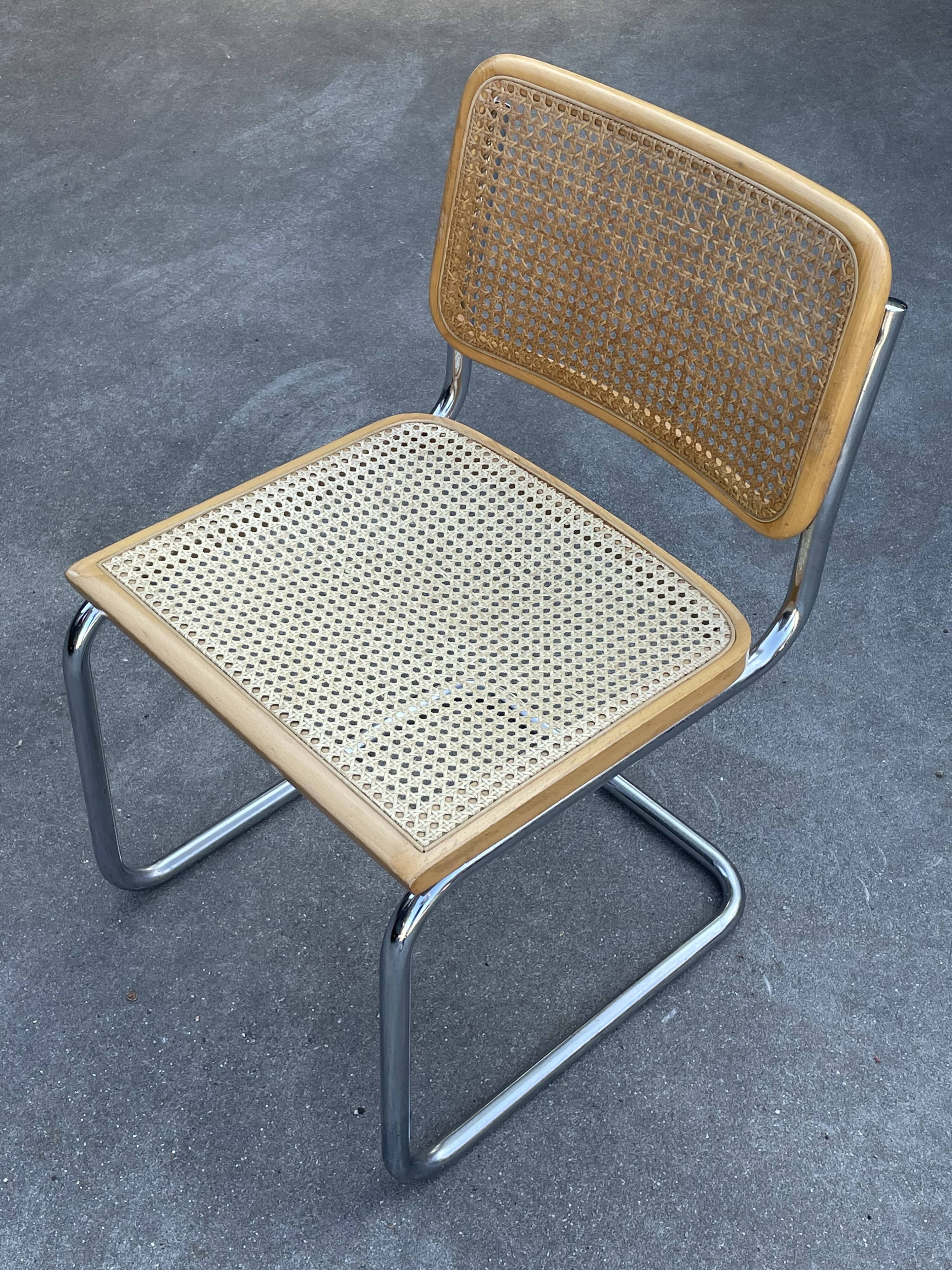 Cesca design chair model b32 in chrome