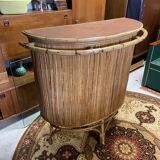 Rattan & bamboo bar vintage year 50/60