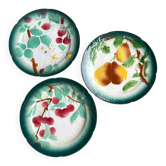Assiettes à dessert barbotine