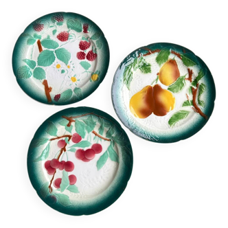 Dessert plates barbotine