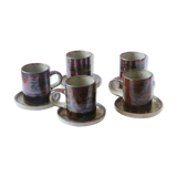 Coffee set in sandstone 50s