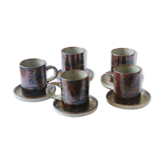 Coffee set in sandstone 50s