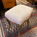 Pair of beige stool Louis XVI style