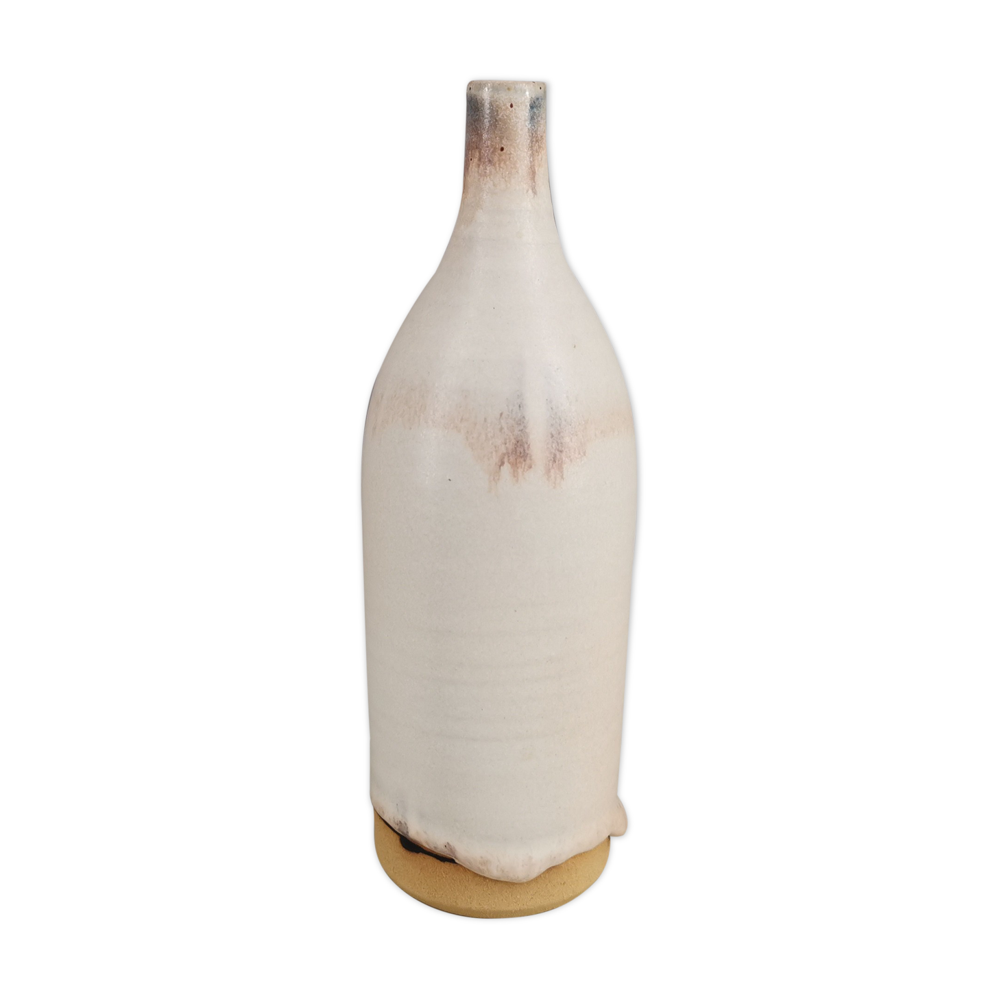 French soliflore vase in enamelled sandstone