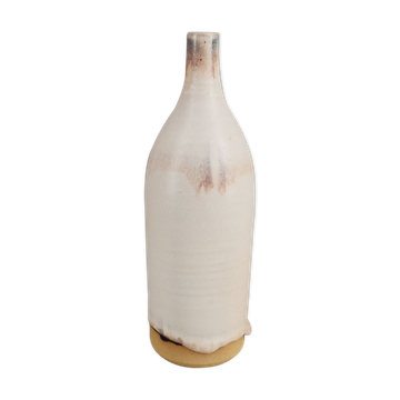 Vase soliflore français en grès émaillé