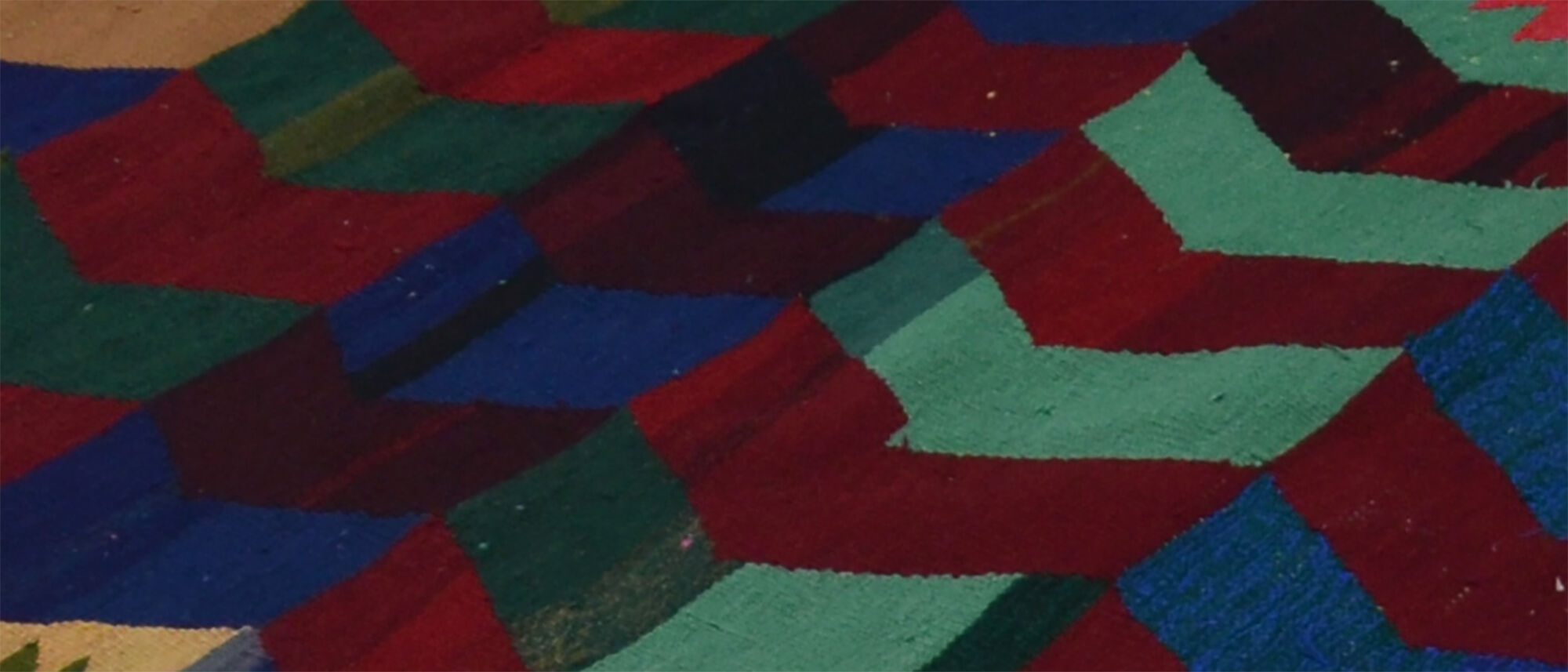 Anatolian handmade kilim rug 340 cm x 110 cm