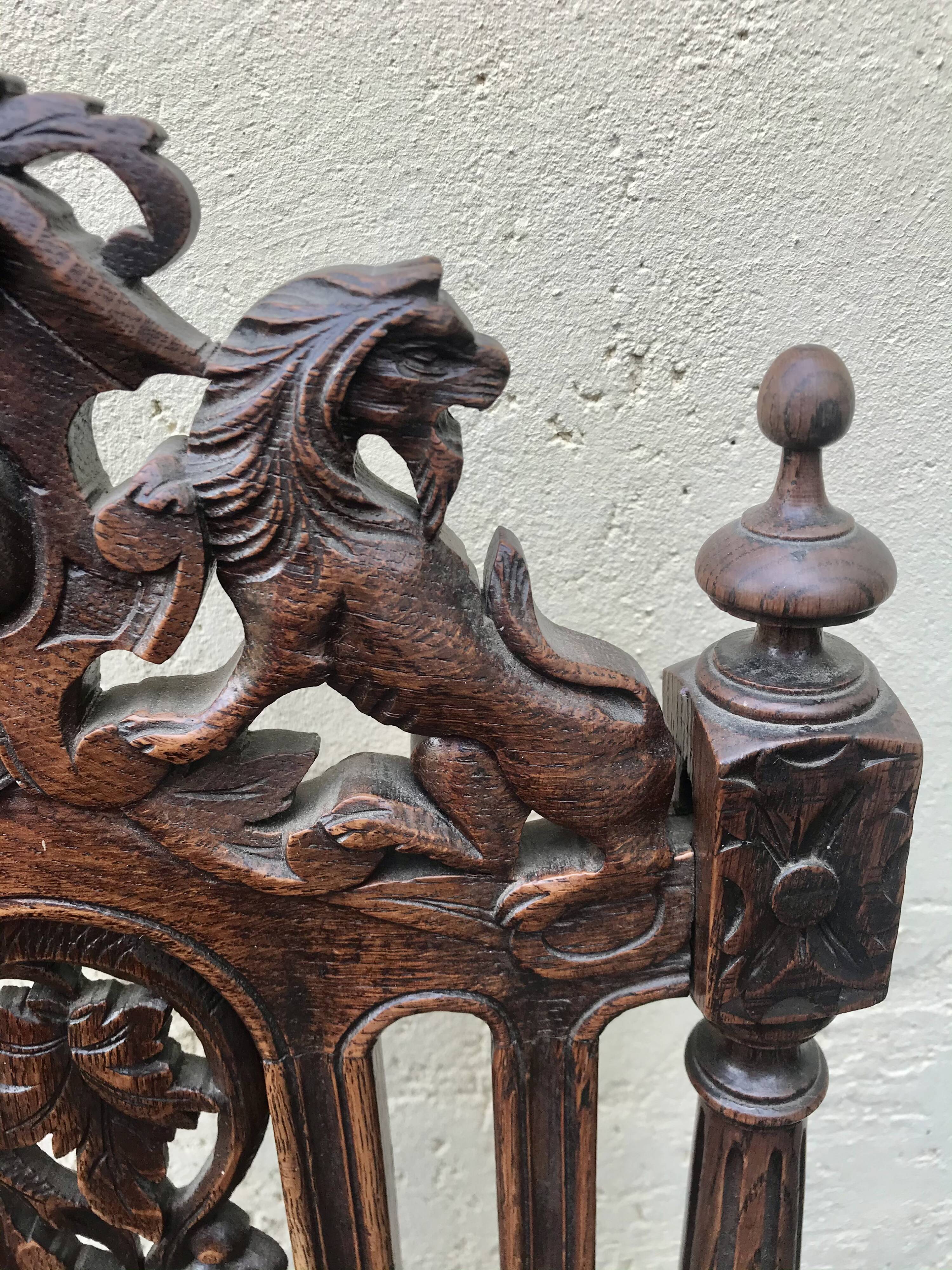 Pair of neogothic chairs