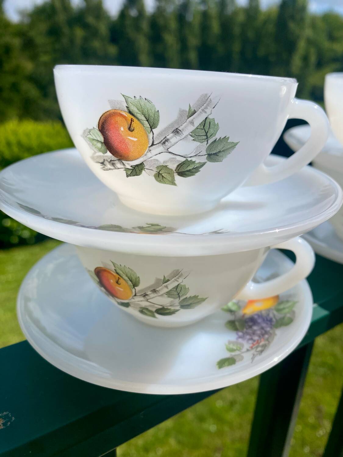 Arcopal Fruit of France Vintage Mugs