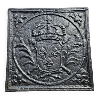 XIXe Plaque cheminée 53.5 x 53.5 cm