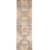 3x13 Vintage Turkish Runner Rug, 92x410Cm