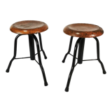 Pair of swivel stools, 1970s
