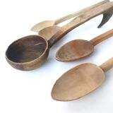 Couverts en bois vintage