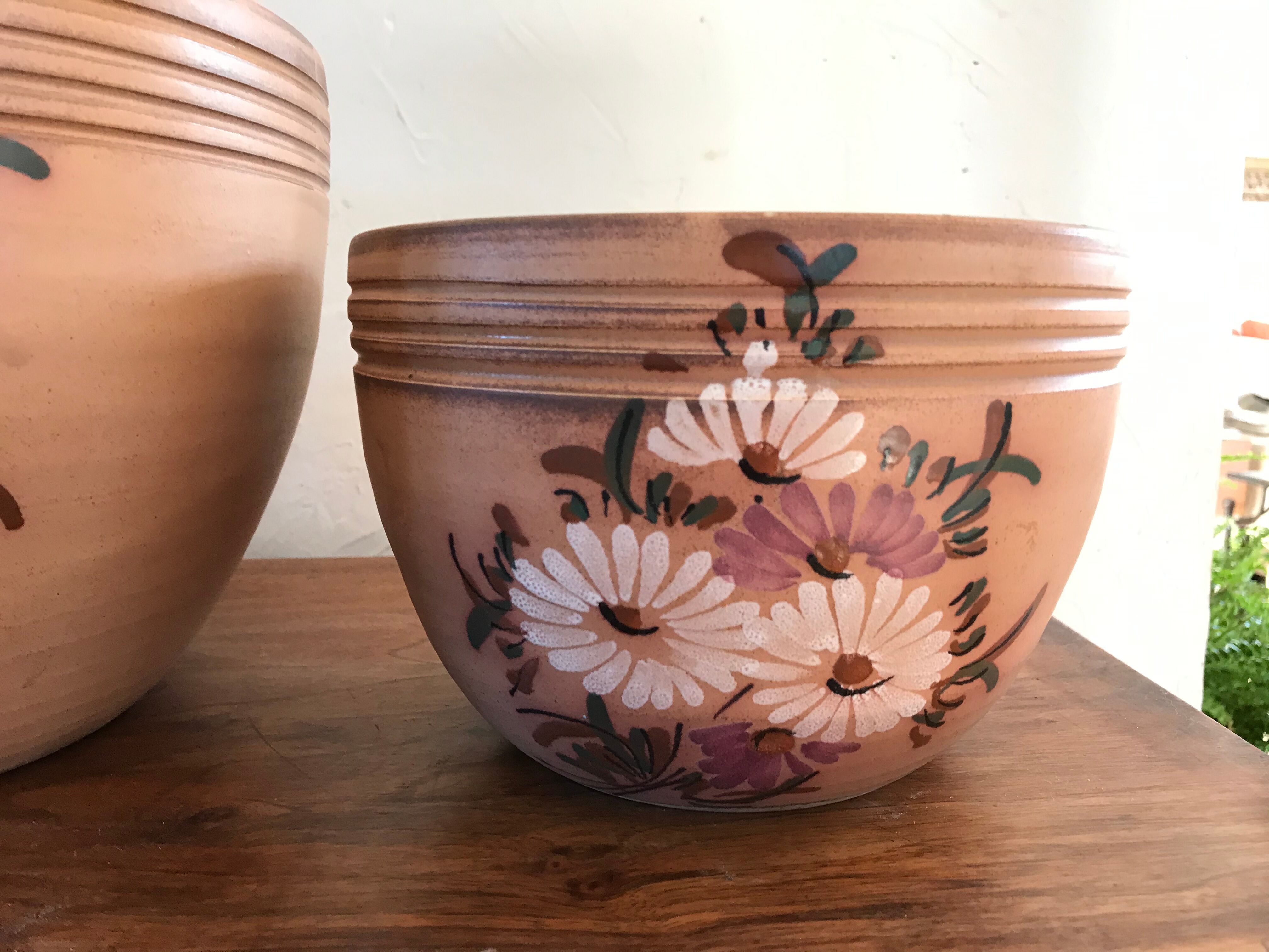 Vallauris 70's terracotta salad bowls