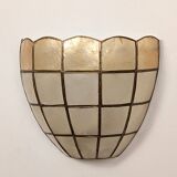 Pair of mother-of-pearl wall lights